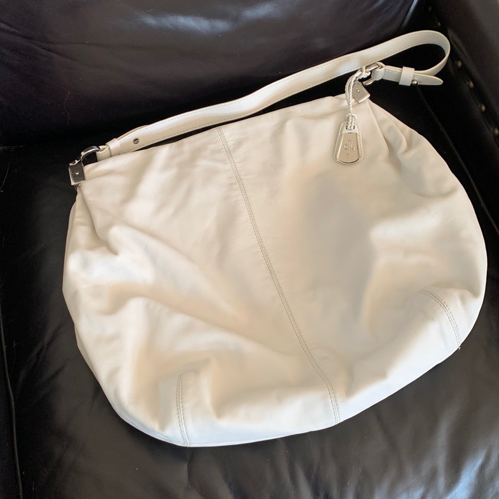 Cole Haan White Soft Leather Handbag